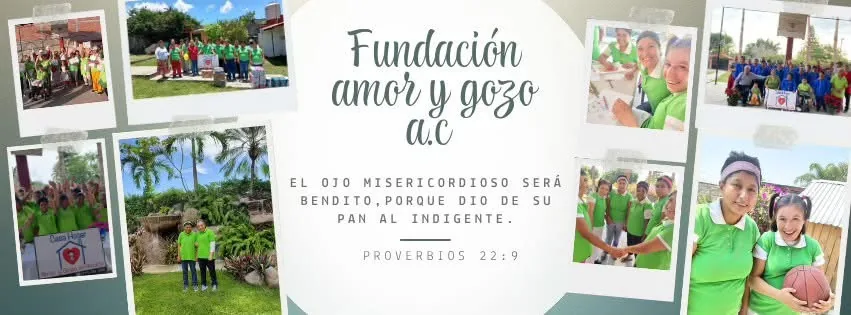 Collage de actividades de Fundación Amor y Gozo
